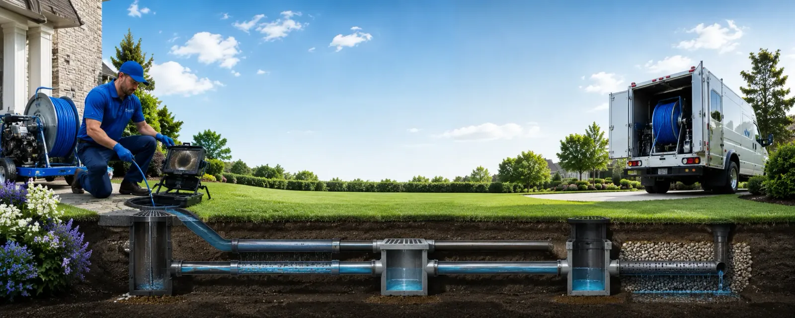 Outdoor drain cleaning information for Brocket, ND